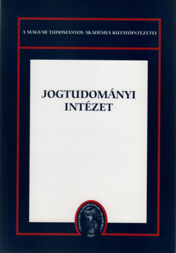 Péteri Zoltán - Jogtudományi Intézet