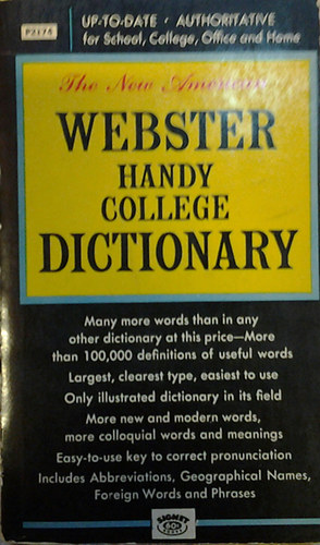 The new american Webster handy college dictionary