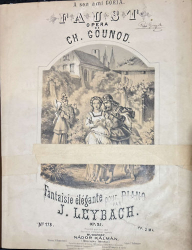 Giuseppe Verdi, Wallace, Rossini, G. Meyerbeer, Georges Bizet, D. F. E. Auber, F. Hal�vy, Bellini J. Leybach - 17 db Klasszikus Zenei mesterm� kotta egybek�tve