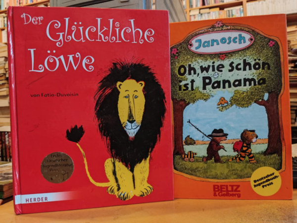Roger Duvoisin, Janosch Louise Fatio - 2 db nmet nyelv meseknyv: Der Glckliche Lwe + Oh, wie schn ist Panama