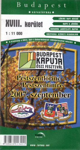 Budapest XVIII. kerlet vrostrkp 1: 11 000 Pestszentlrinc-Pestszentimre 2007.