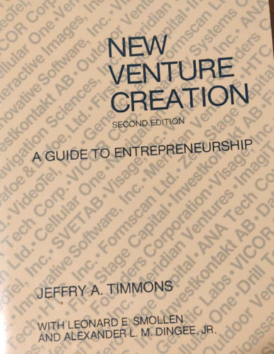 Jeffry A. Timmons - New Venture Creation Second Edition - A guide to entrepreneurship (tmutat a vllalkozi szellemhez)