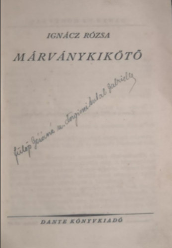 Igncz Rzsa - Mrvnykikt