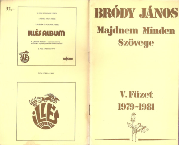 Brdy Jnos - Brdy Jnos majdnem minden szvege V. fzet (1979-1981)