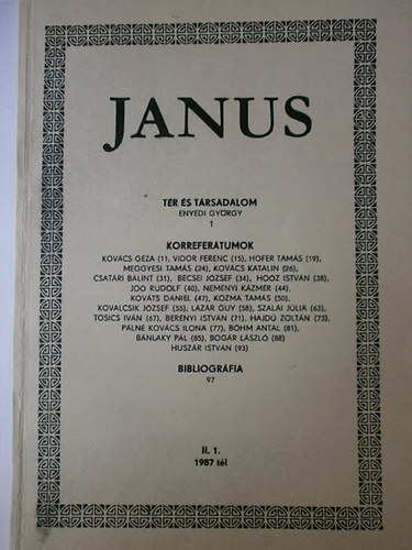 Enedi Gyrgy - Janus  Tr s trsadalom