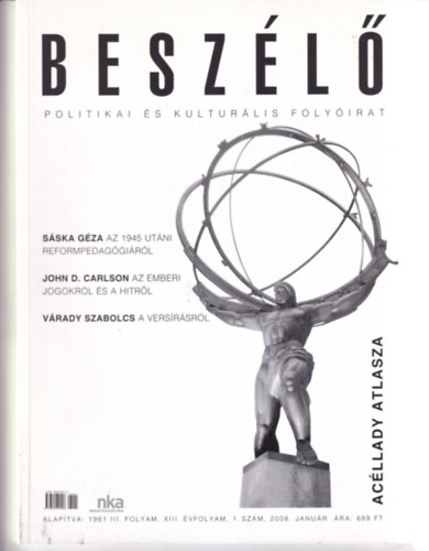 Nemnyi Lszl - Beszl - Politikai s kulturlis folyirat - 2008. janur