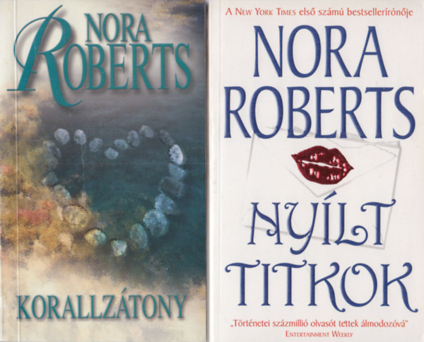 Nora Roberts - 2 db Nora Roberts regény: Korallzátony + Nyílt titkok
