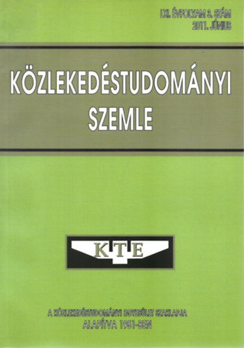 Kzlekedstudomnyi Szemle 2011. jnius