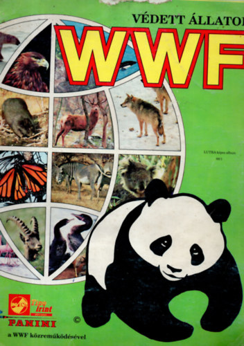 V�dett �llatok WWF matric�s album ( Lutra k�pes album 89/1 )