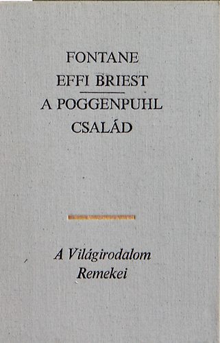 Theodor Fontane - Effi Briest - A Poggenpuhl csald