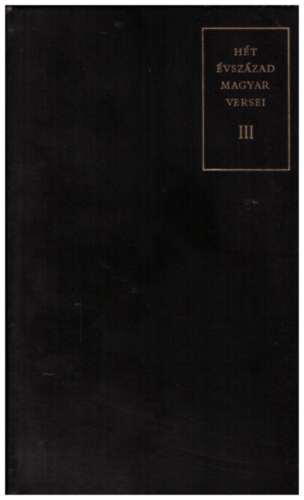 H�t �vsz�zad magyar versei III.