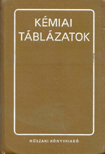Nmeth Bla - Kmiai tblzatok