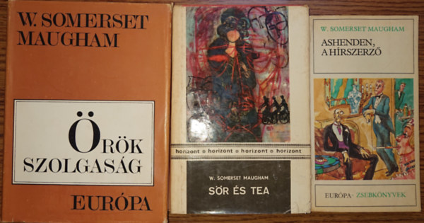 William Somerset Maugham - 3 ktet W. S. Maughamtl: Ashenden, hrszerz, Sr s tea, rk szolgasg