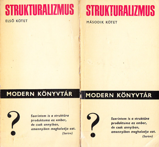 Hankiss Elem�r  (szerk.) - Strukturalizmus I-II. (Modern k�nyvt�r)