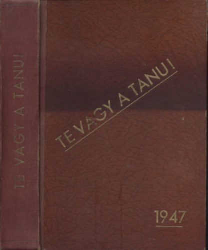 Pr Dezs-Zsadnyi Oszkr - Te vagy a tanu! (Ukrajntl Auschwitzig)