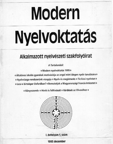 Szpe Gyrgy  (szerk.) - Modern nyelvoktats 1995.