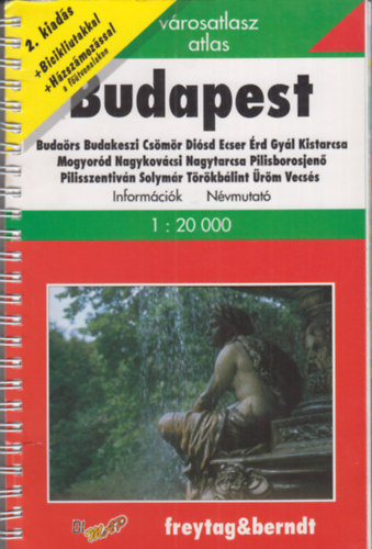 Budapest 1:20 000 v�rosatlasz