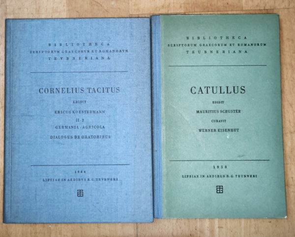 Cornelius Tacitus Catullus - 2db latin nyelv�, klasszikus r�mai k�lt� m�vei - Catullus m�vei, Cornelius Tacitus m�vei