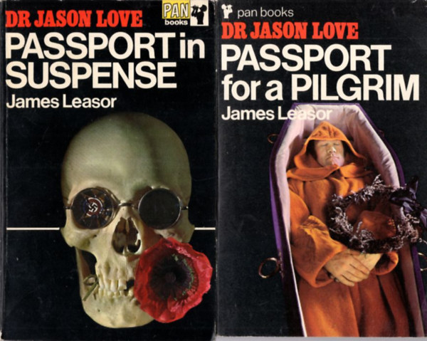 James Leasor - 2 db James Leasor krimi: Passport for a Pilgrim + Passport in Suspense ( Dr. Jason Love )