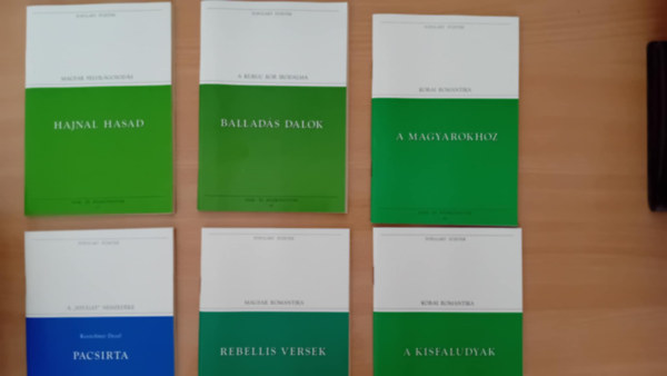 Populart F�zetek 16 db , A Magyarokhoz,A Kisladudyak,Ballad�s dalok,Pacsirta,Rebellis Versek,Hajnal HasadT�t�k,Pygmalion,�gy �rtok ti,Alvil�gi J�t�kok, A Dun�n�l,V�rn�sz,A Tiszta �sz,A Rab G�lya,�rm�ny �s szerelem,A J�nai Iskola