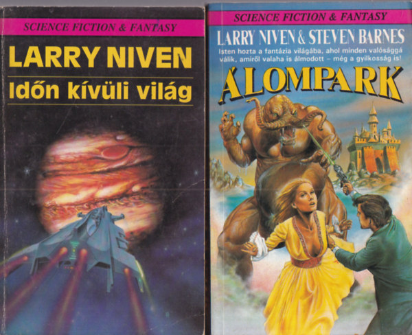 Larry Niven and Steven Barnes - 2 db. Science fiction and fantasy (Id�n k�v�li vil�g + �lompark)