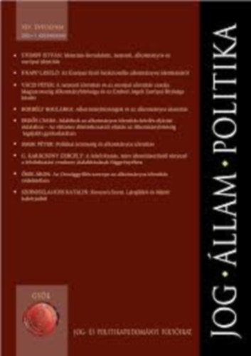 Jog, �llam, politika (Jog- �s politikatudom�nyi foly�irat) 2022. 1. k�l�nsz�m