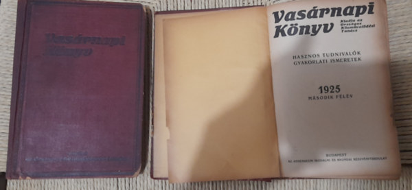 2 ktetben: Vasrnapi Knyv 1925. I. flv + II. flv