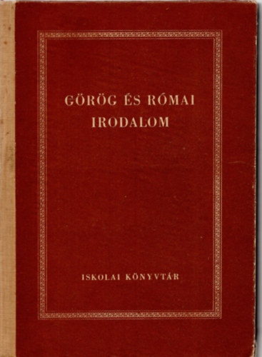 Gbor-Kernyin-Megyer - Grg s rmai irodalom