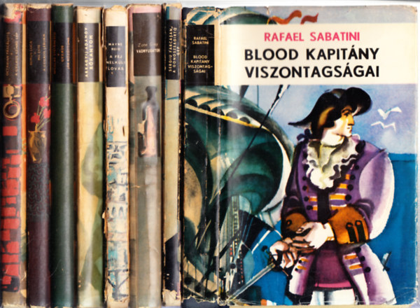 Sergiu Farcasan, Zane Grey, Mayne Reid, Arkagyij Adamov, Nicolae Stefanescu, Remus Luca, Octavian Pascaluta Rafael Sabatini - 8 db.kalandregny: Blood kapitny viszontagsgai + A gonoszsgirt gp + Vadnyugaton + A fej nlkli lovas + Rkanyom + Gyilkos jr kzttnk + Ma este a gyilkos lebukik + A gyilkos sznre lp