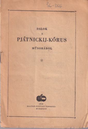 Dalok a Pjátnickij-kúrus műsorából