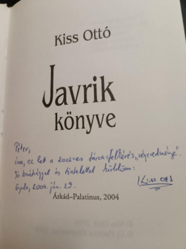 Kiss Ott - Javrik knyve