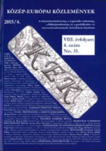 Dr. Gulys Lszl - Kzp-Eurpai Kzlemnyek - Trtnszek, geogrfusok s regionalistk folyiratai - III. vfolyam 4. szm 2010/4. No. 11.