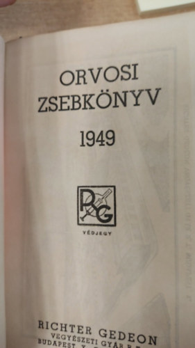 Orvosi zsebk�nyv 1949