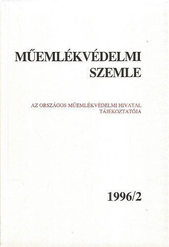 F. Mentnyi Klra - Memlkvdelmi Szemle 1996/2