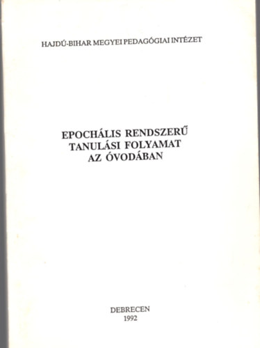 Epochlis rendszer tanulsi folyamat az vodban